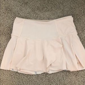Light pink Lululemon tennis skirt